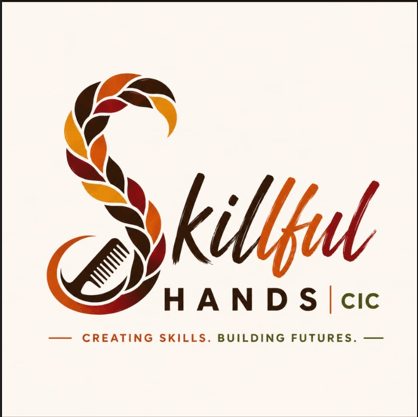 Skillful Hands CIC logo and Creating Skills, Building Futures tagline
